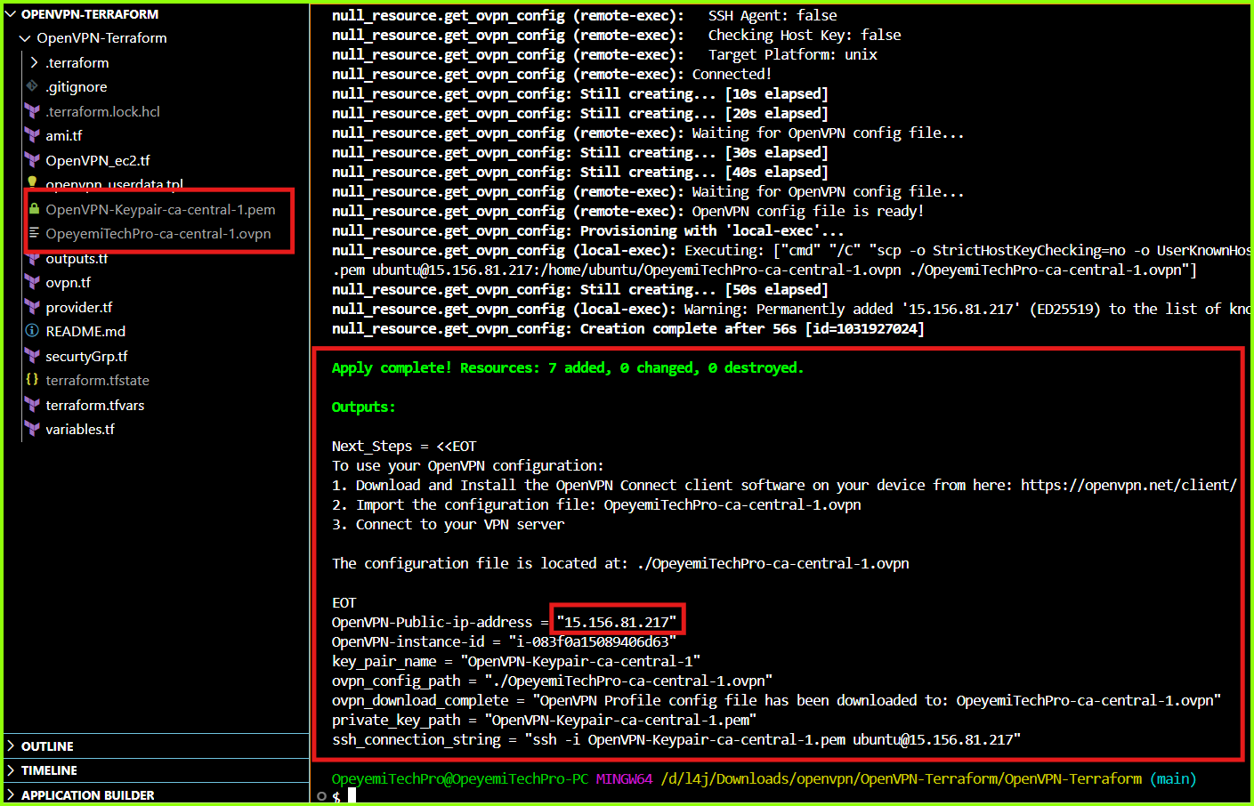 Terraform Output